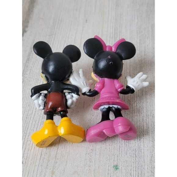 Couple Minnie Mouse Mickey set toy figure pink red - Picture 7 of 7